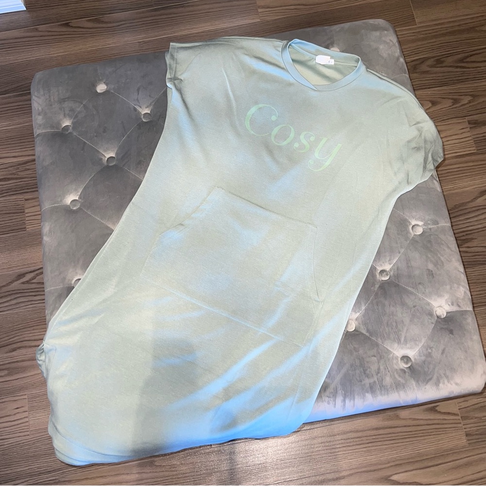 Cosy Mint Green Lounge Dress